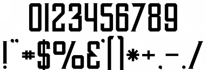 Alter Regular Font OTHER CHARS