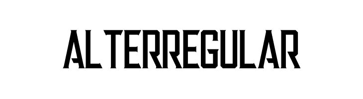 Alter Regular  font caratteri gratis