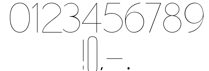 Altera - Regular Font OTHER CHARS