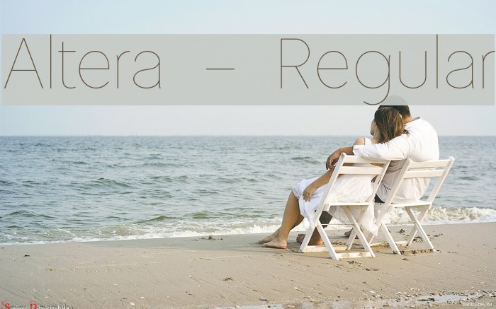 Altera - Regular Font examples