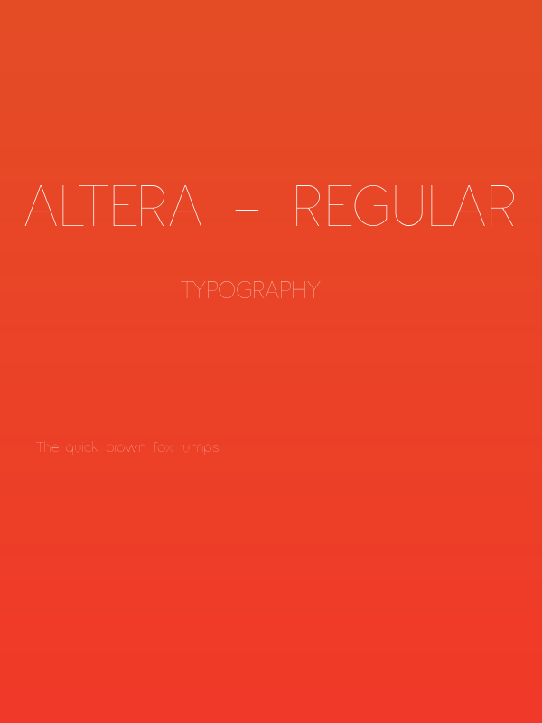 Altera - Regular Poster