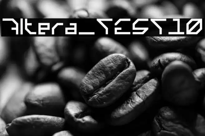 Altera_TEST10 Font examples