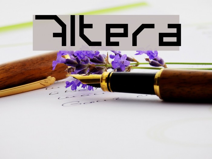 Altera Font examples