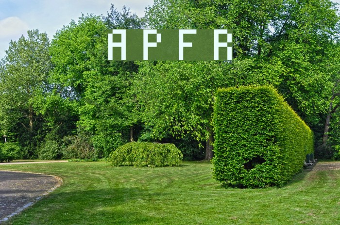 Alterebro Pixel Font Regular Fonte examples