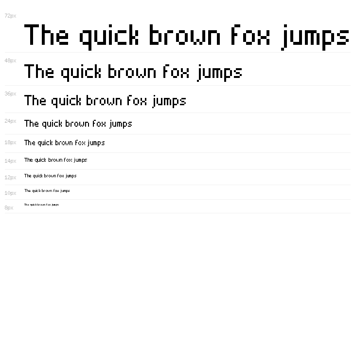 Alterebro Pixel Font Regular Waterfall