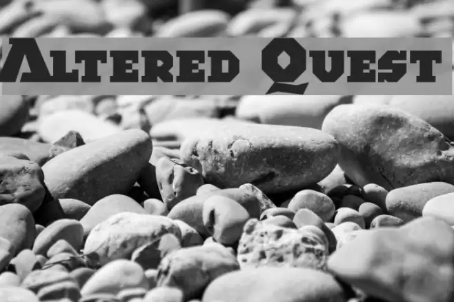 Altered Quest Schriftart examples