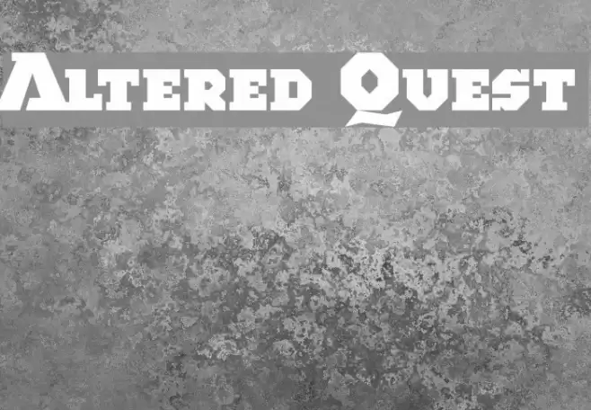 Altered Quest Schriftart examples