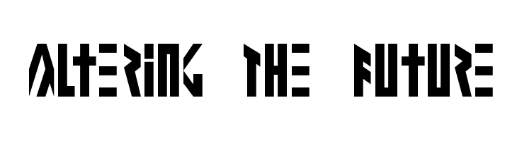 Altering The Future Font