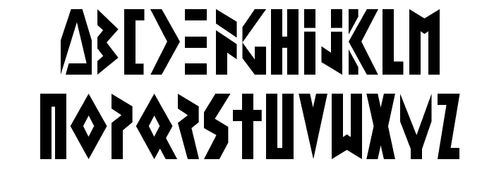 Altering The Future Font LOWERCASE
