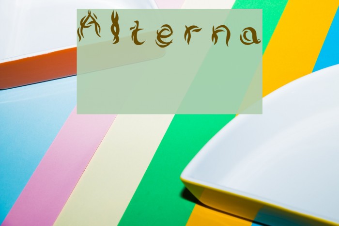 Alterna Font examples