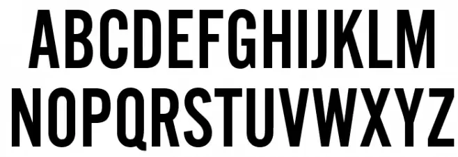 AlternateGothicEF-NoTwo Schriftart Groß