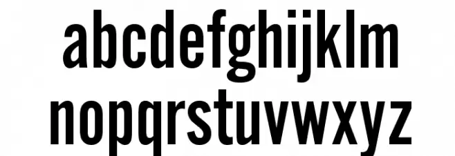 AlternateGothicEF-NoTwo Schriftart Kleinbuchstaben