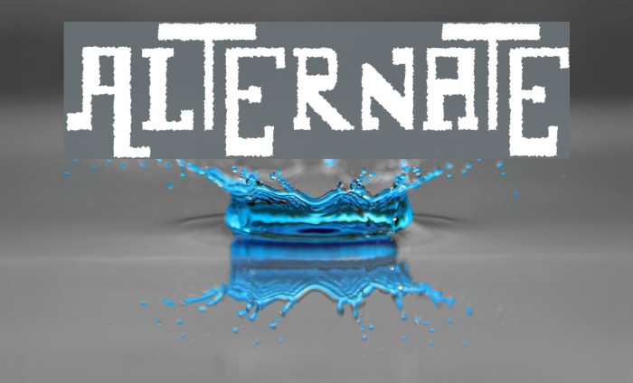 Alternate Font examples