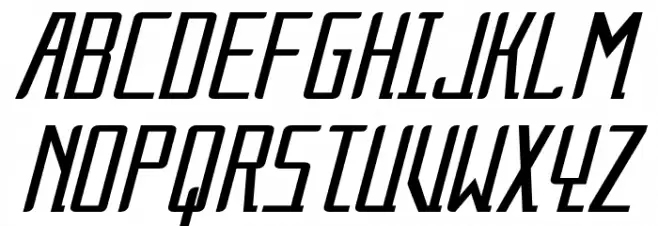 Alternation Condensed Italic Caratteri MAIUSCOLE