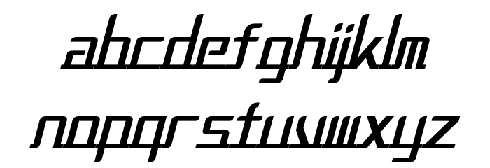 Alternation Condensed Italic Font LOWERCASE