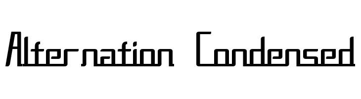 Alternation Condensed  नि: शुल्क फ़ॉन्ट्स डाउनलोड