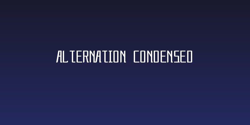 Alternation Condensed Social Header