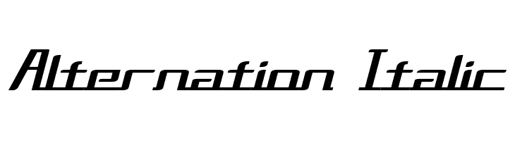 Alternation Italic  font caratteri gratis