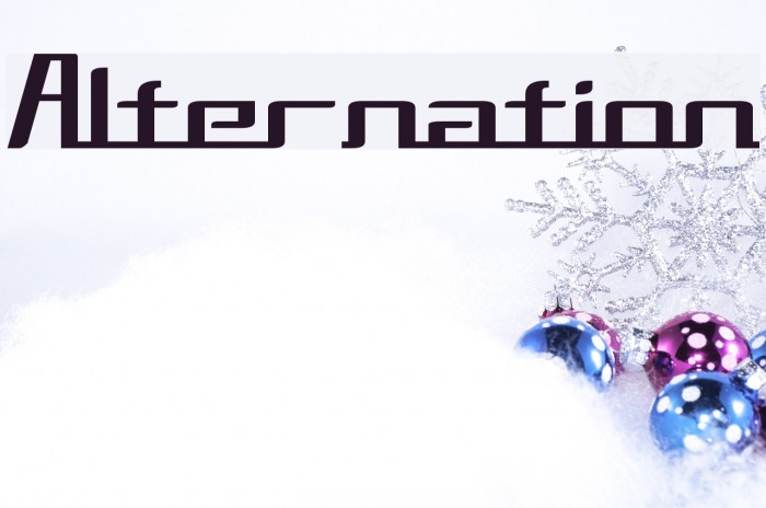 Alternation Font examples