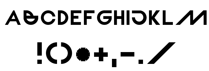Alternative Font OTHER CHARS