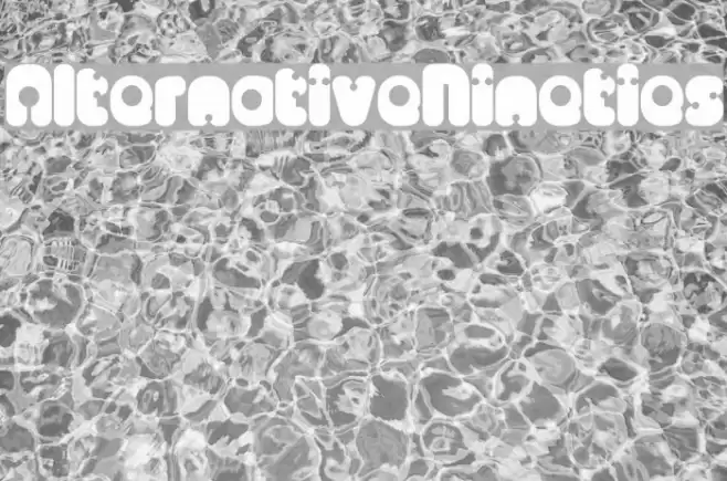 AlternativeNineties Font examples