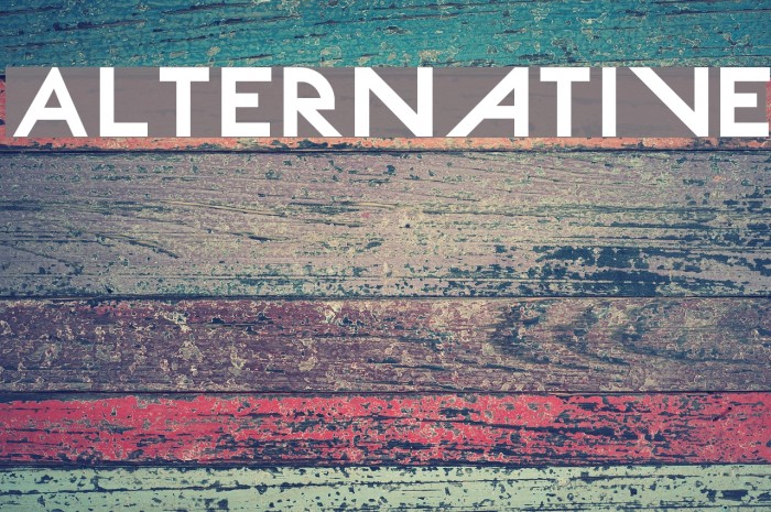 Alternative Font examples