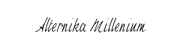 Alternika Millenium  フリーフォントのダウンロード
