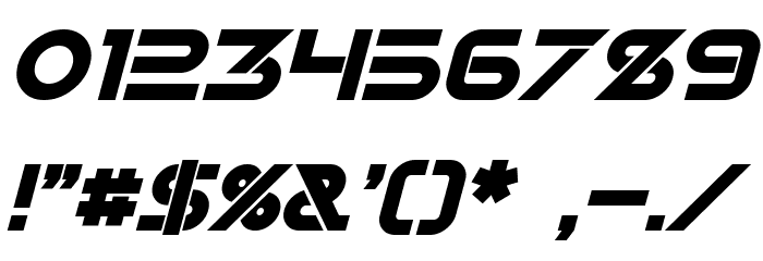 Alternity Bold Italic Font OTHER CHARS