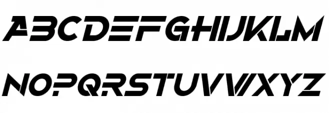 Alternity Bold Italic Fonte MAIÚSCULAS