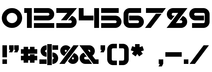 Alternity Bold Font OTHER CHARS
