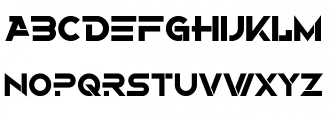 Alternity Bold フォント 大文字
