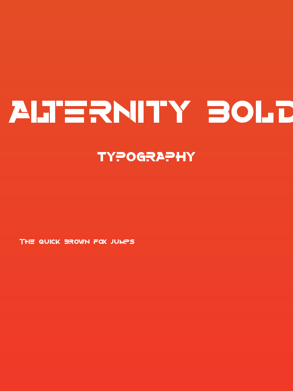 Alternity Bold Poster