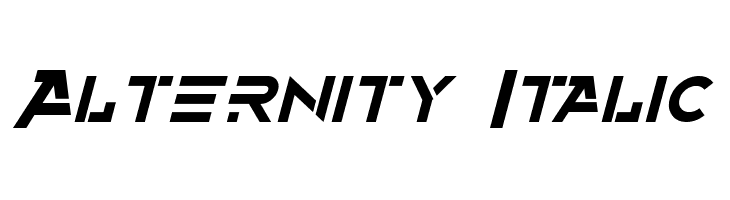 Alternity Italic Font