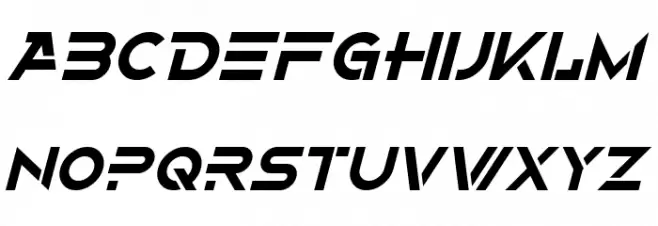 Alternity Italic Caratteri MAIUSCOLE