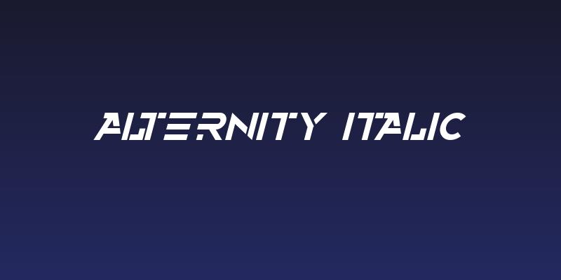 Alternity Italic Social Header