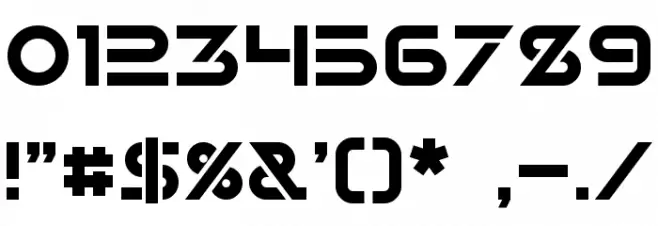 Alternity Font OTHER CHARS