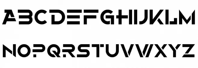 Alternity Schriftart Groß