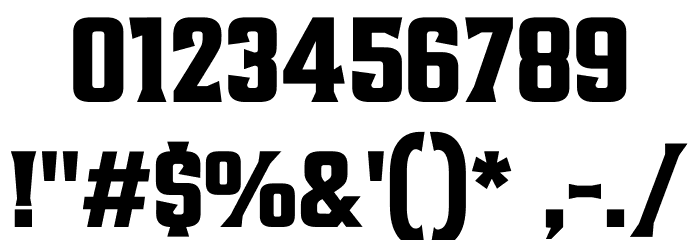 AlterousDisplay Font OTHER CHARS
