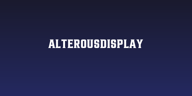 AlterousDisplay Social Header