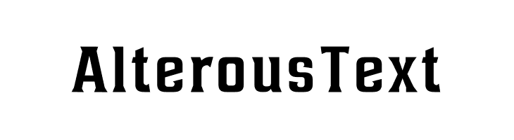 AlterousText  Frei Schriftart Herunterladen
