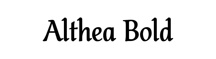 Althea Bold  नि: शुल्क फ़ॉन्ट्स डाउनलोड