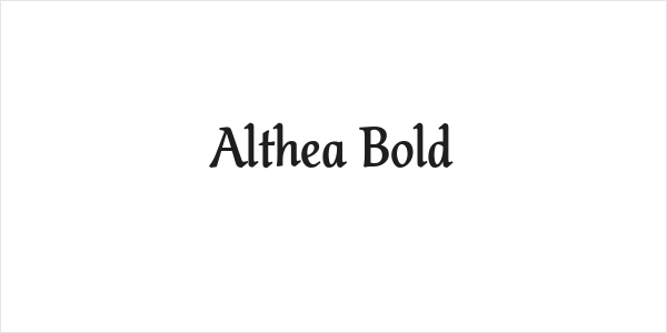 Althea Bold Logo