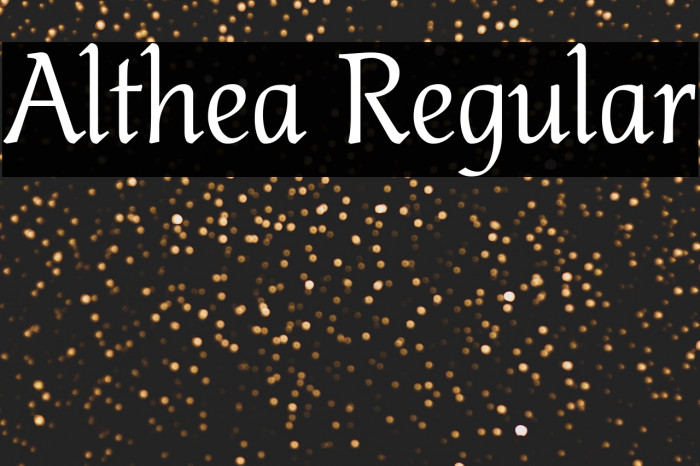 Althea Regular Example 1