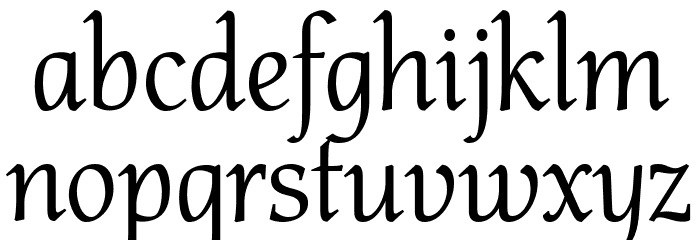 Althea Regular Font LOWERCASE