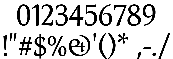 Althea SemiBold Font OTHER CHARS