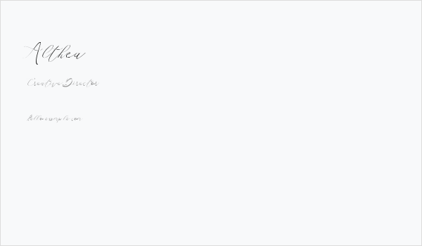 Althea Business Card