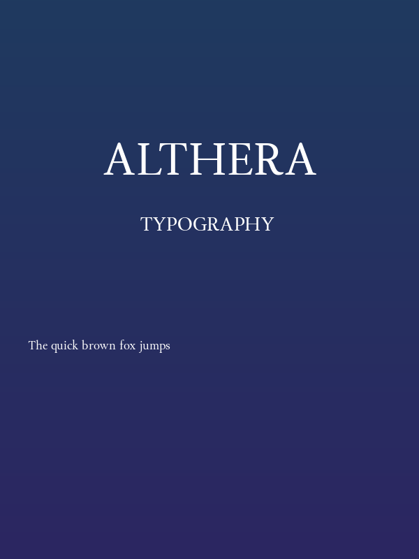 Althera Poster