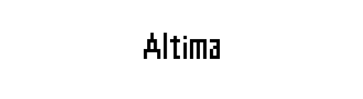 Altima  フリーフォントのダウンロード