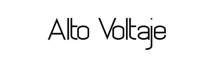 Alto Voltaje Font