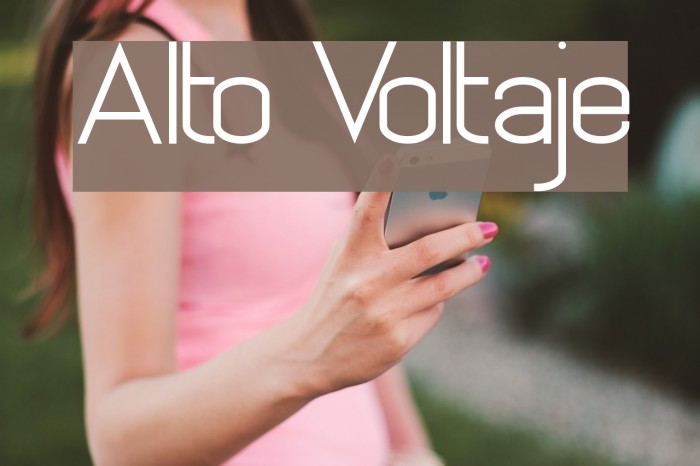 Alto Voltaje Font examples